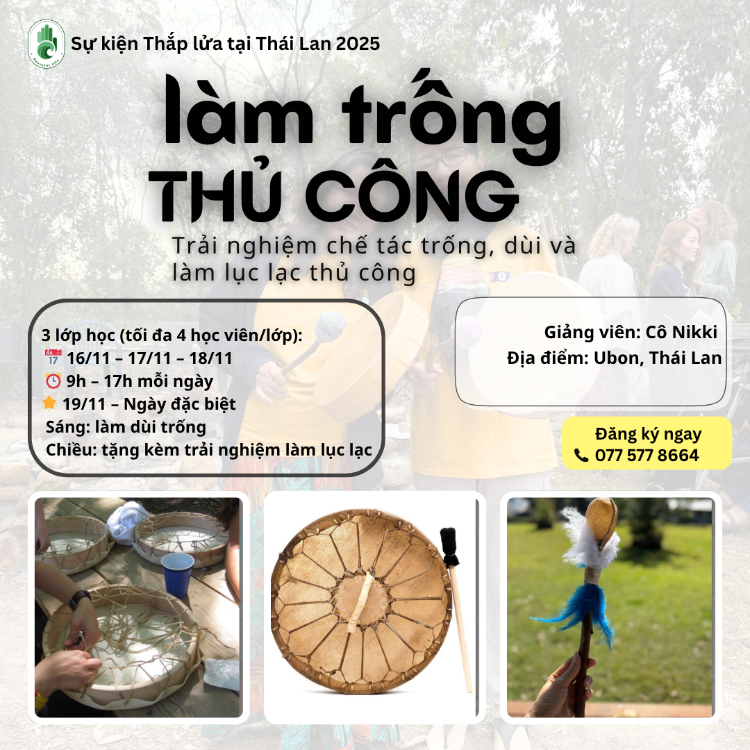 [FG Thái Lan - T11.2025] Lớp Trống Thủ Công 18/11/2025 - Cô Nikki