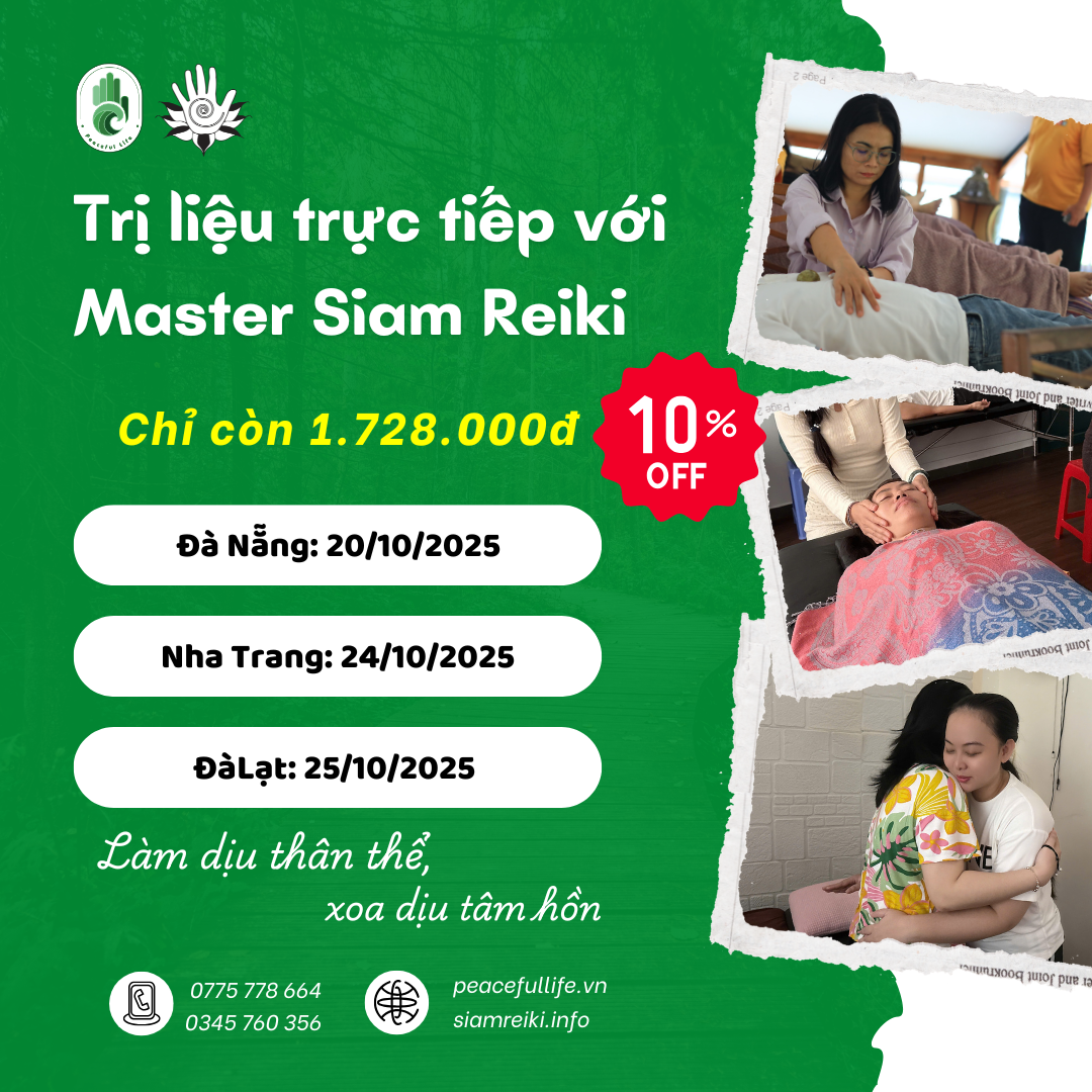 [Trị liệu Reiki trực tiếp với Master DN - 20/10/2025] Dành cho Khách Hàng